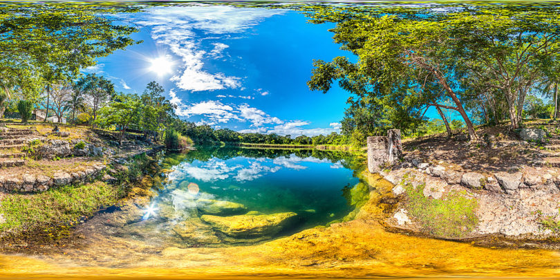 Der Cenote Chen Ha südlich vom Mérida in Yucatán