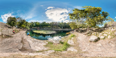 Cenote Xlakah en Dzibilchaltun